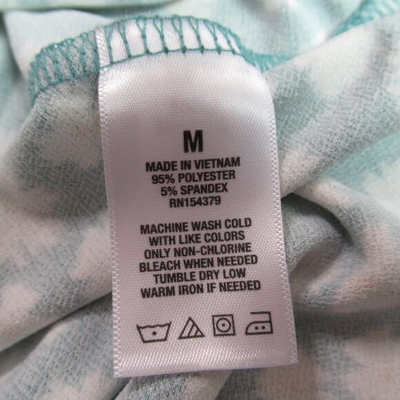 Aeropostale Dress Womens Medium Green Floral Boho Cottagecore Preppy Prairie - Picture 9 of 10